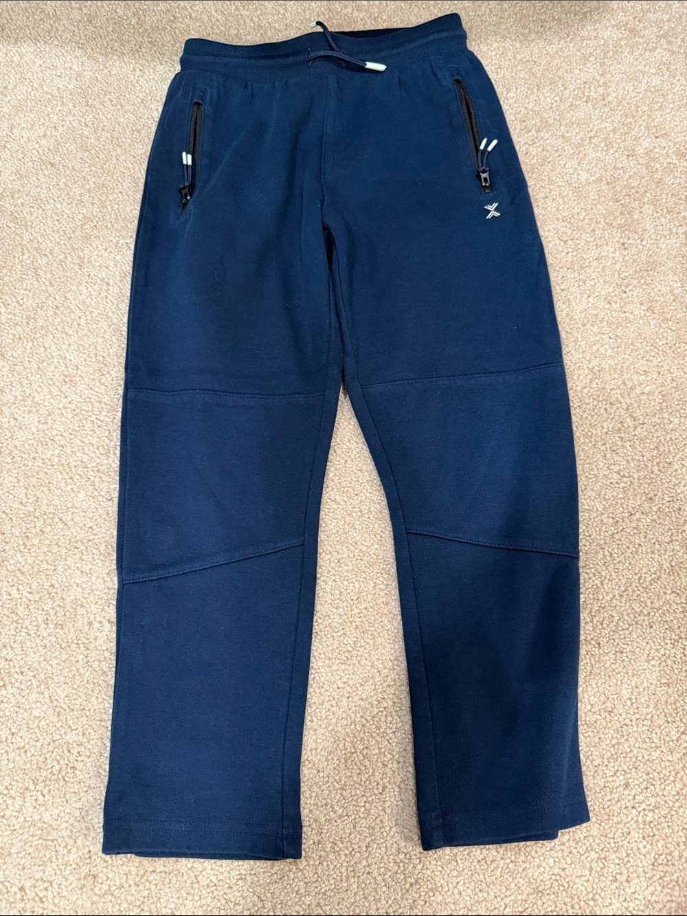 Xersion Navy Blue Kids' Jogger Sweatpants with Zipper Pockets